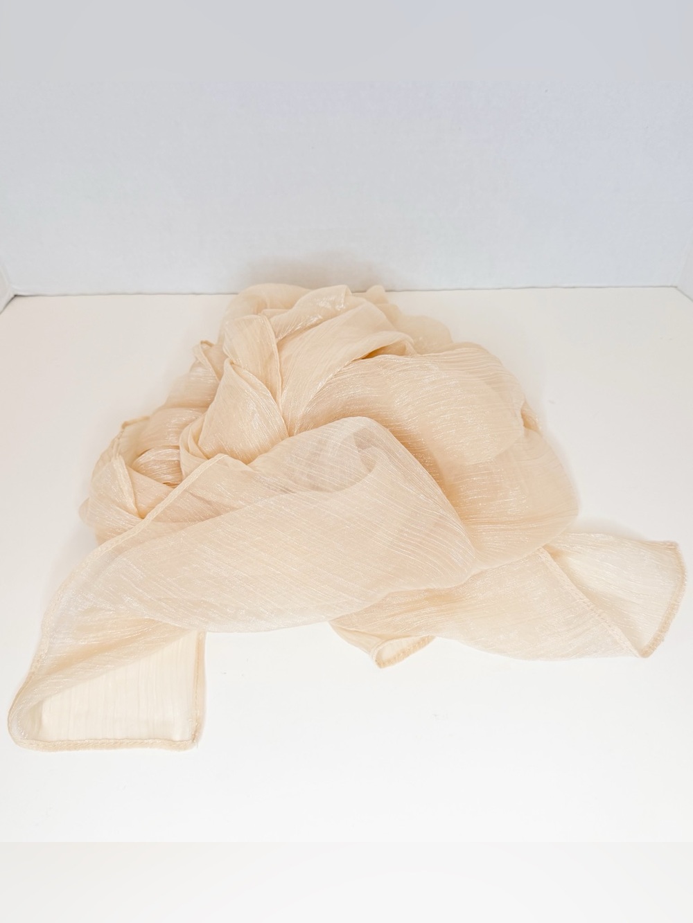 Light Beige Women's Sheer Scarf - Brand